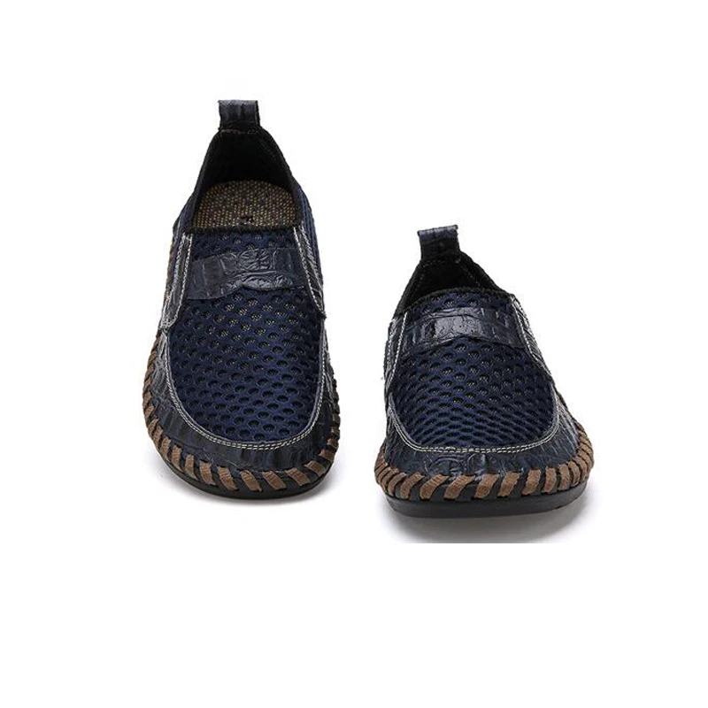 Early Summer Sale 49%🔥 Mens' Summer Slip-on Shoes, Breathable Mesh Leather Loafers