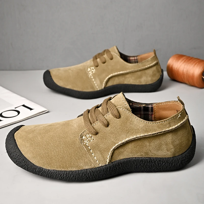 Summer Promotion 49% Off💝 Men's Premium Suede Orthopedic Walking Shoes - Breathable, Anti-Skid, All-Day Comfort