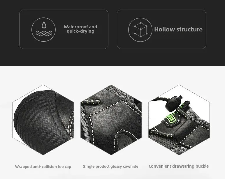 Early Summer Sale 50% Off💝 Plus Size Summer Casual Outdoor Orthopedic Slip-on Shoes, Summer Hiking Sandals