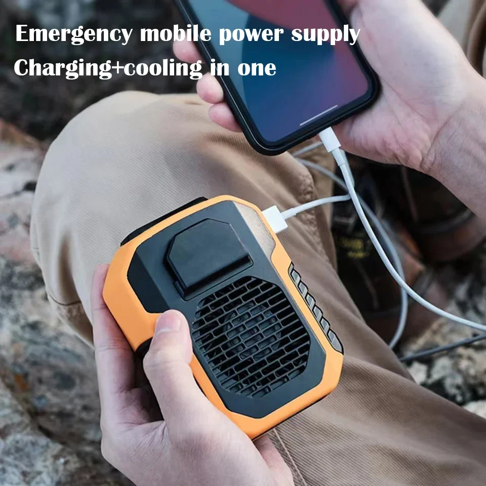 Summer Sale 50% Off🔥 2025 Smart AI Long-lasting Battery Powerful Portable Waist Clip Fan, Wearable Hanging Neck Fan