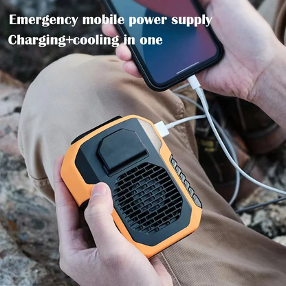 Summer Sale 50% Off🔥 2025 Smart AI Long-lasting Battery Powerful Portable Waist Clip Fan, Wearable Hanging Neck Fan