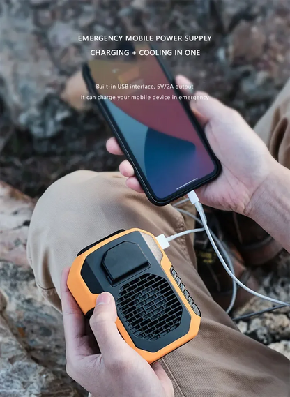 Summer Sale 50% Off🔥 2025 Smart AI Long-lasting Battery Powerful Portable Waist Clip Fan, Wearable Hanging Neck Fan
