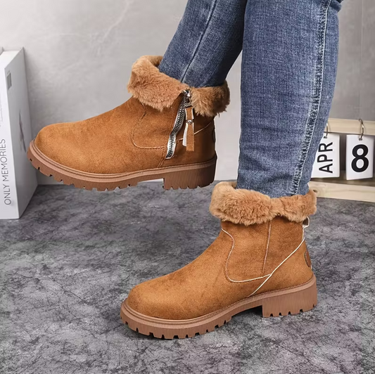 🎄Early Christmas Sale 50%❤️ CozyStep™ Orthopedic Fur-Lined Ankle Boots for Fall & Winter