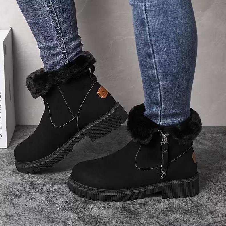 🎄Early Christmas Sale 50%❤️ CozyStep™ Orthopedic Fur-Lined Ankle Boots for Fall & Winter