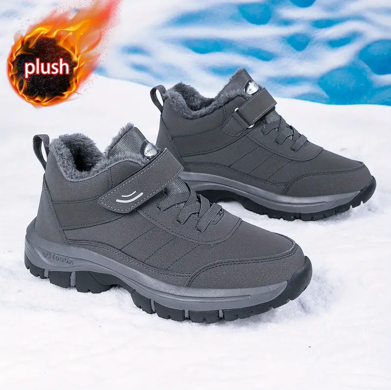 Orthopedic Winter Warm Boots – Waterproof, Plush Lining & Arch Support Comfort