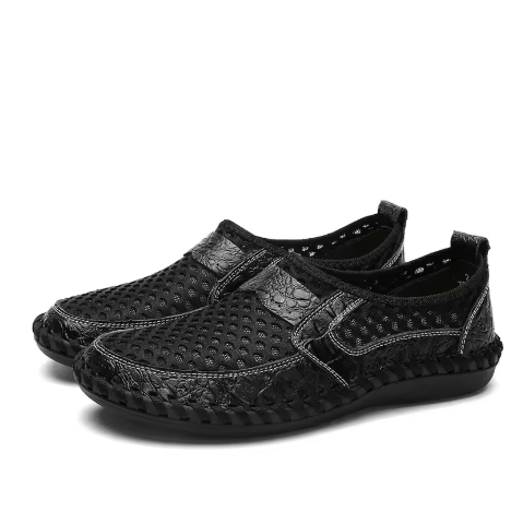 Early Summer Sale 49%🔥 Mens' Summer Slip-on Shoes, Breathable Mesh Leather Loafers