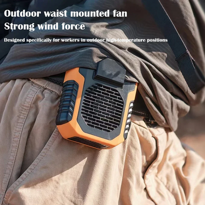 Summer Sale 50% Off🔥 2025 Smart AI Long-lasting Battery Powerful Portable Waist Clip Fan, Wearable Hanging Neck Fan