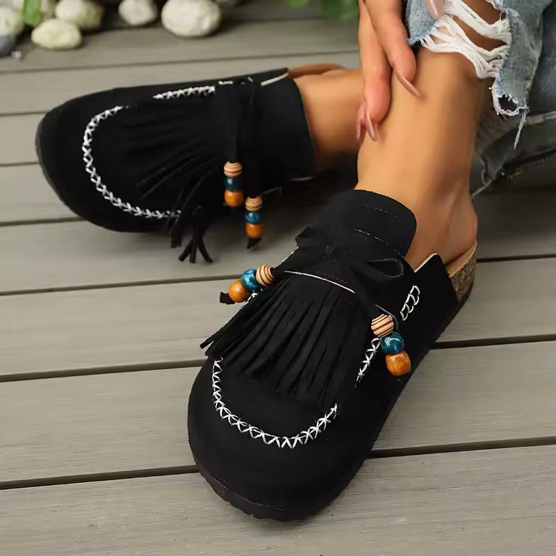 Women's Slip-on Shoes, Wedge Heel Thick Soled Sandals