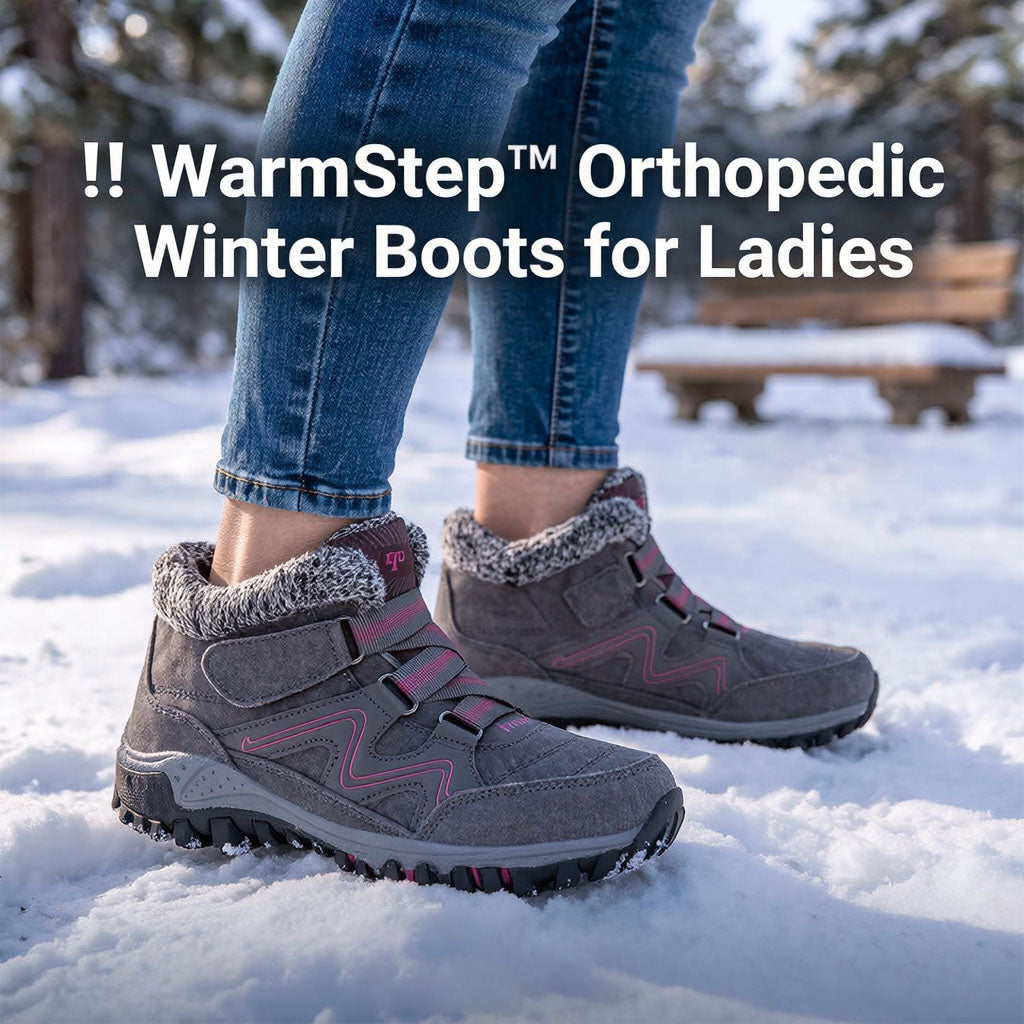 🎄Winter Promotion 45%❤️ SnowEase™ Women’s Waterproof Orthopedic Snow Boots