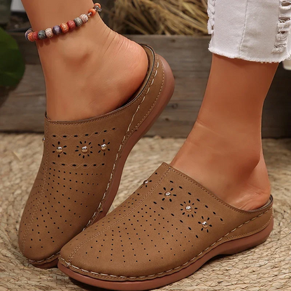 Summer Sale 50% Off❤️ Women’s Cloud Comfort Orthopedic Mule Slippers