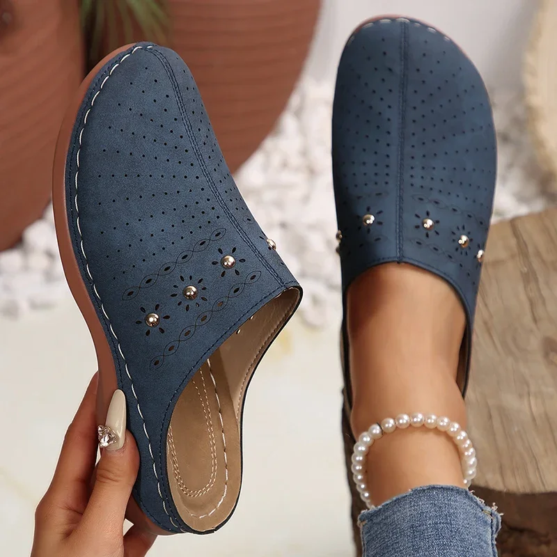 Summer Sale 50% Off❤️ Women’s Cloud Comfort Orthopedic Mule Slippers