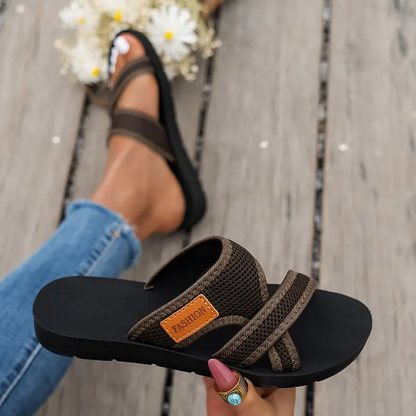 🌸 Last day 49% Off ❤️ Women's Breathable Orthotic Strappy Flat Sandals