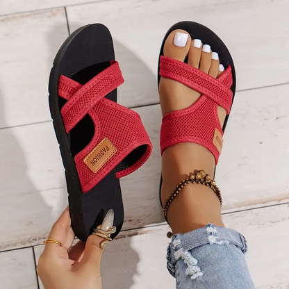 🌸 Last day 49% Off ❤️ Women's Breathable Orthotic Strappy Flat Sandals