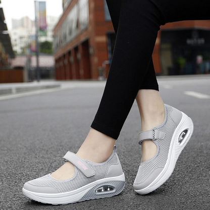 Zapatos anchos de enfermera para caminar para mujer 