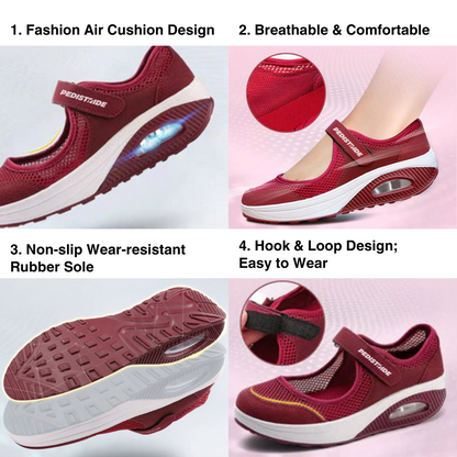 Zapatos anchos de enfermera para caminar para mujer 